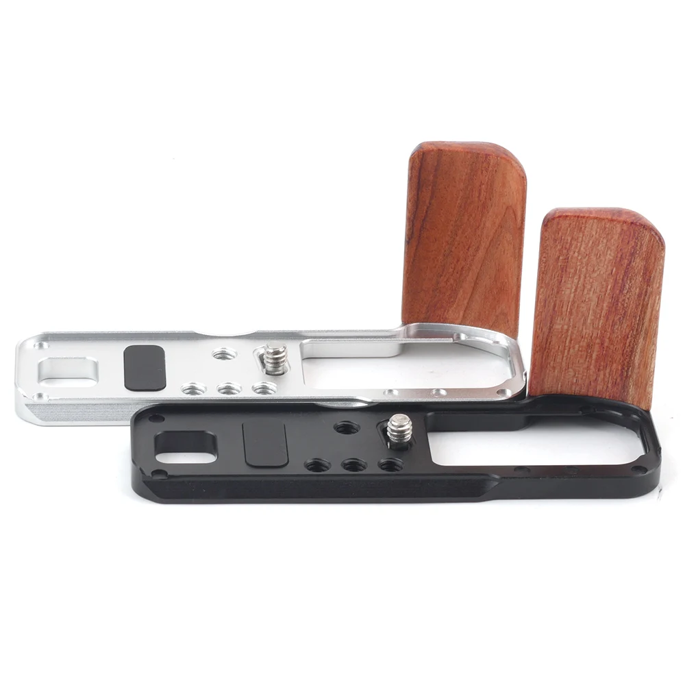 أفضل قبضة اليد لوحة الإفراج السريع لكاميرا Fujifilm X100VI Arca ترايبود جبل مقبض خشبي قبضة الخشب صالح فوجي X100 VI RRS