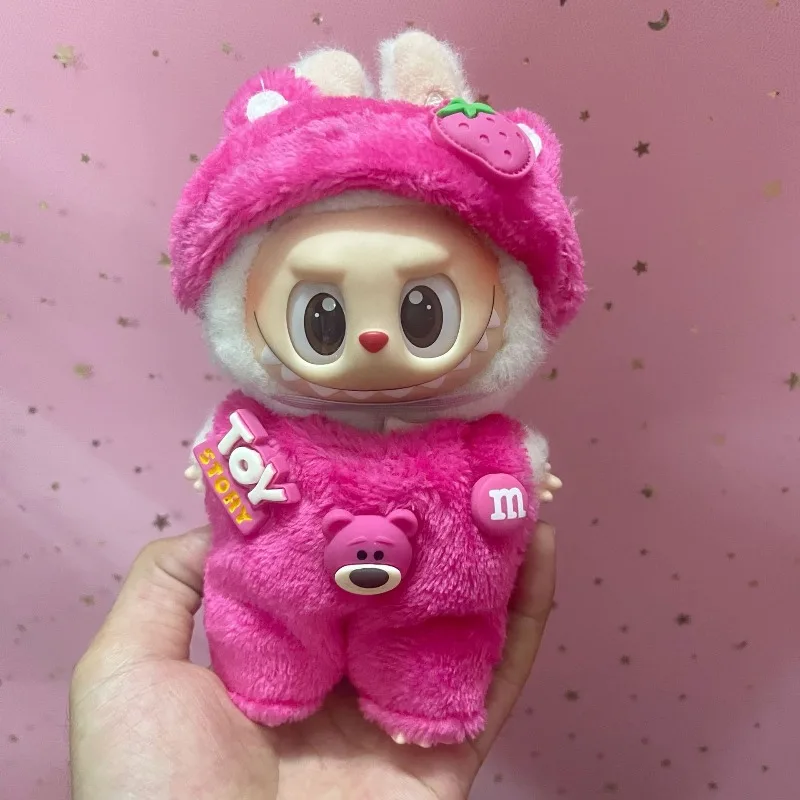 

New 2025 LabubuBU Generation Can Wear Baby Clothes LABUBU 17cm Doll Cute Dress Casual Suit. Clothes Doll Clothes