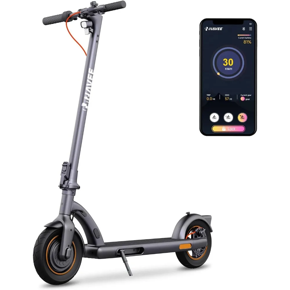 

Electric Scooter, 10" Pneumatic/Self-Sealing Tubeless Tire, IP55/IPX4 Waterproof, Foldable E-Scooter for Adults, free shiipng