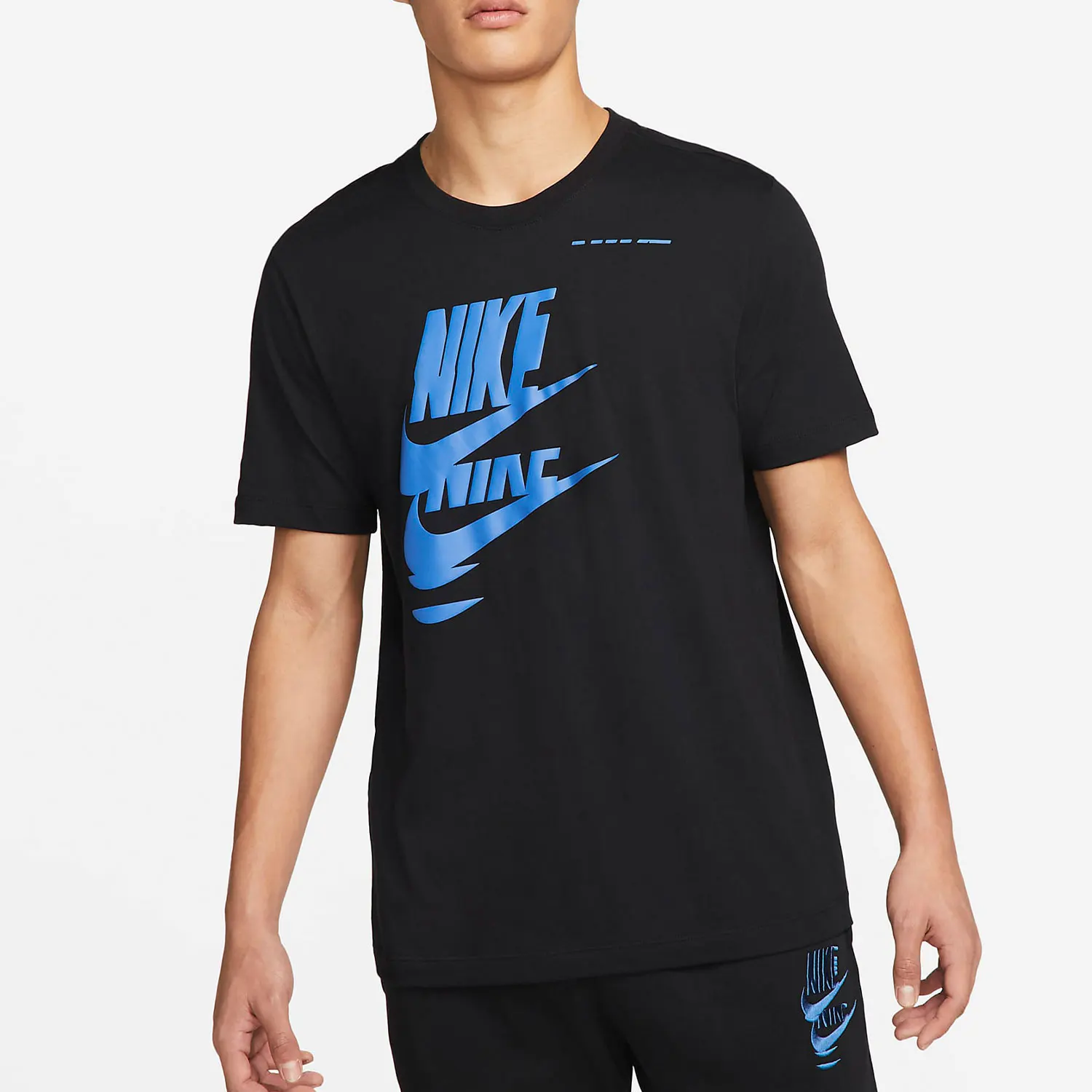 

Nike Genuine Round Neck Knitted Men's Running Breathable Sports Training Short Sleeve DM6378-010