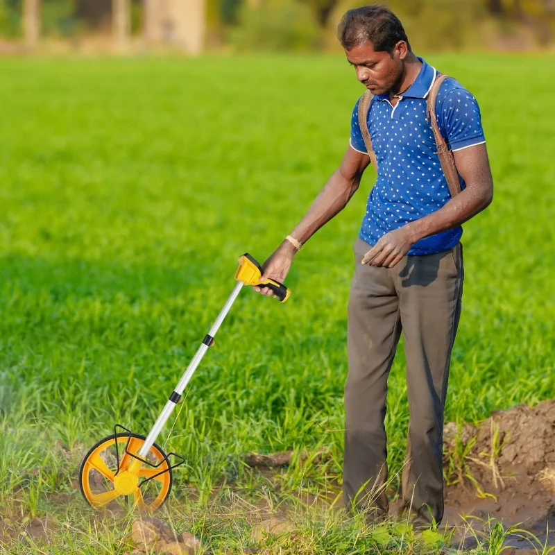 

Building courtyard digital laser rangefinder walking wheel measurement roller digital measurement wheel rolling tape distance