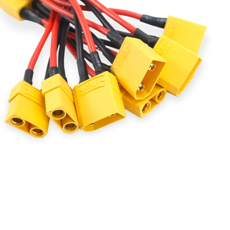 Uitstekende Kwaliteit 100% Gloednieuwe 14AWG 100 MM XT90 XT-90 Vrouw naar Man Parallelle Kabel Draad voor RC Drone Auto acculader DIY