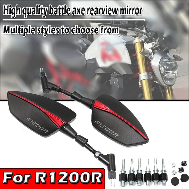 

For R1200R R 1200R R 1200R 2006 2007 2008-2018 8/10mm Universal Adjustabale Rearview Rear View Mirrors Side Mirror