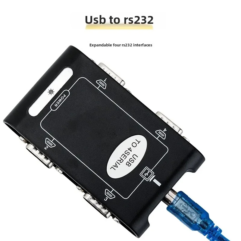 USB to R232 multiple serial port cable, USB to 4 serial ports, one to four COM serial port cable