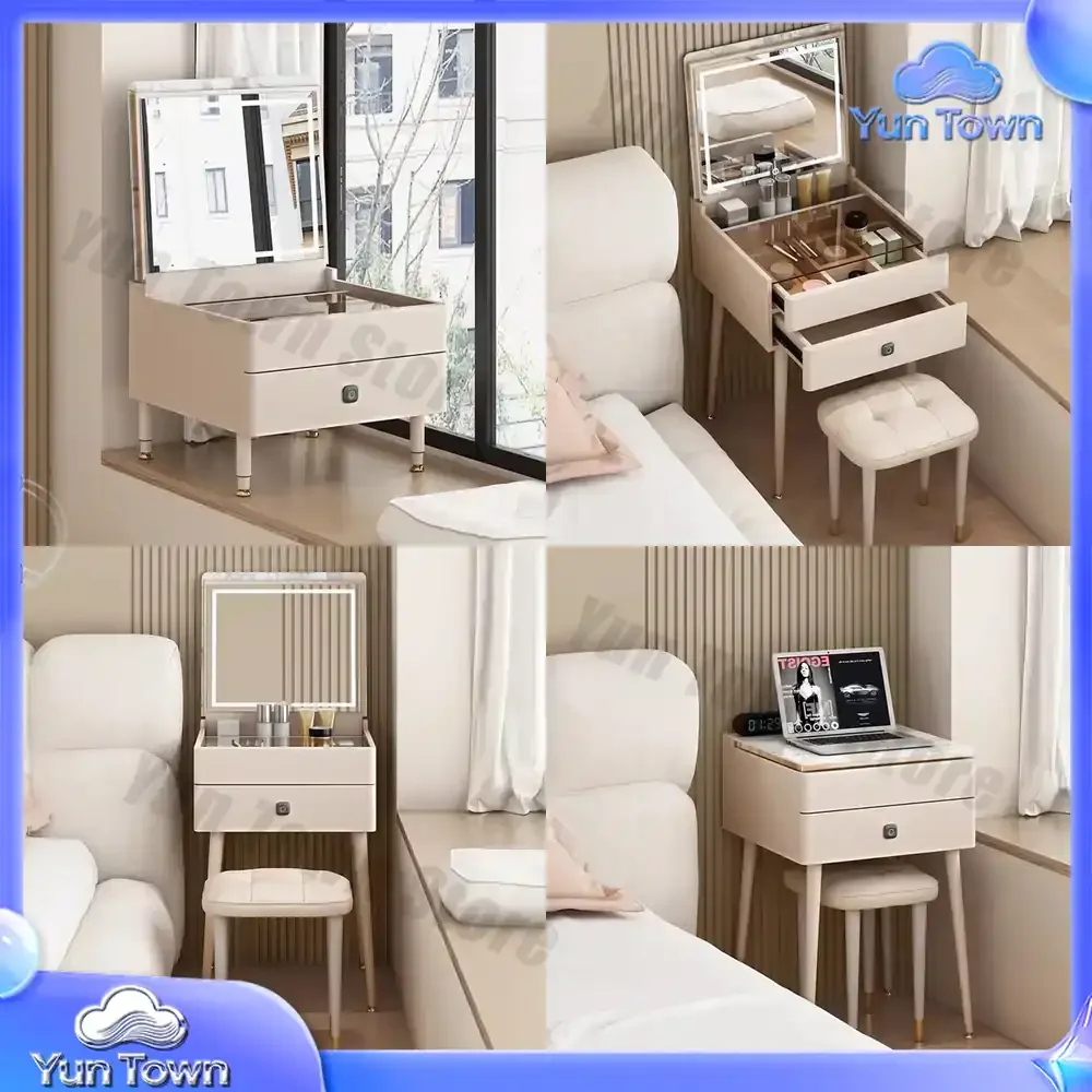 Small Drawers Dressing Table Bedroom Makeup Stool Luxury Vanity Table Corner System Cheap Penteadeira Lounge Suite Furniture