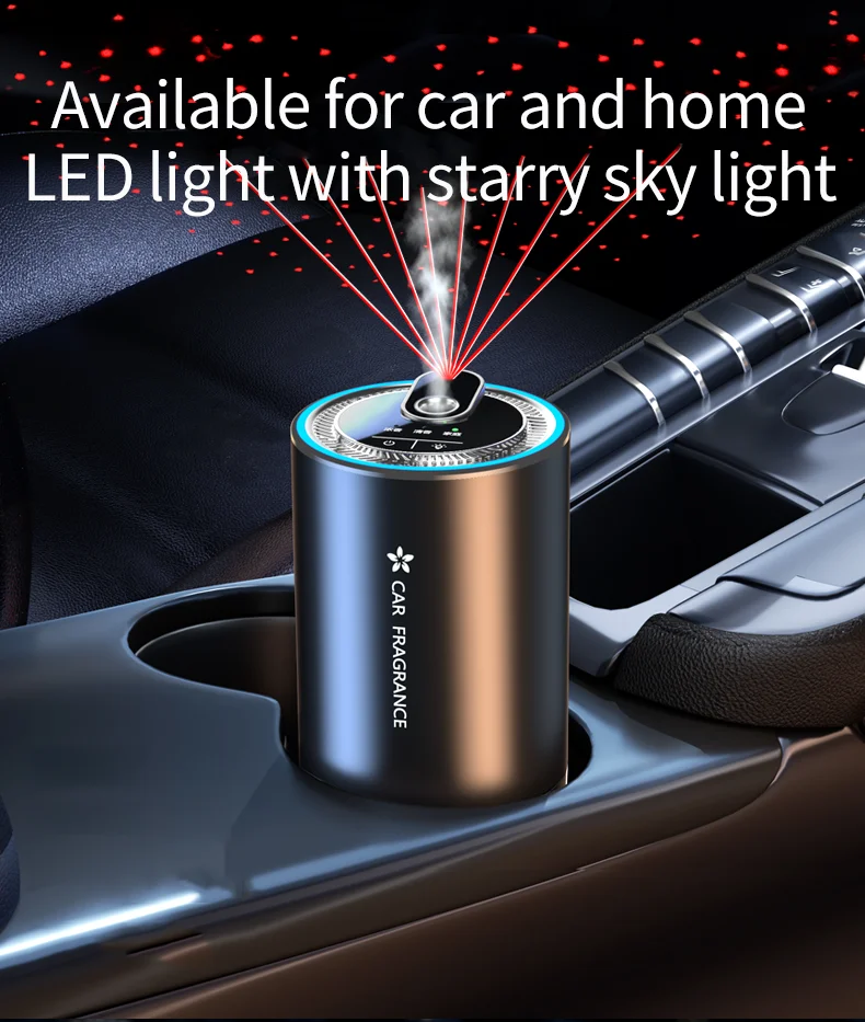 

Car Air Refresher with starry projector Car intelligent aromatherapy Home aromatherapy diffuser car perfume home fragrance