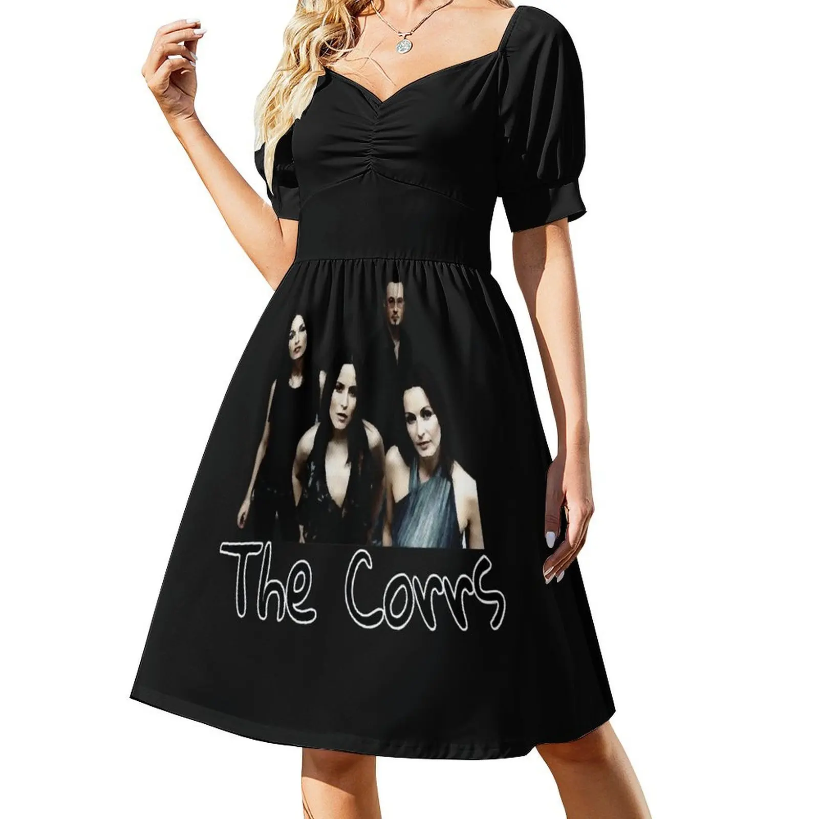 

The Corrs (band) Short-Sleeved Dress birthday dress women's evening dresses 2025