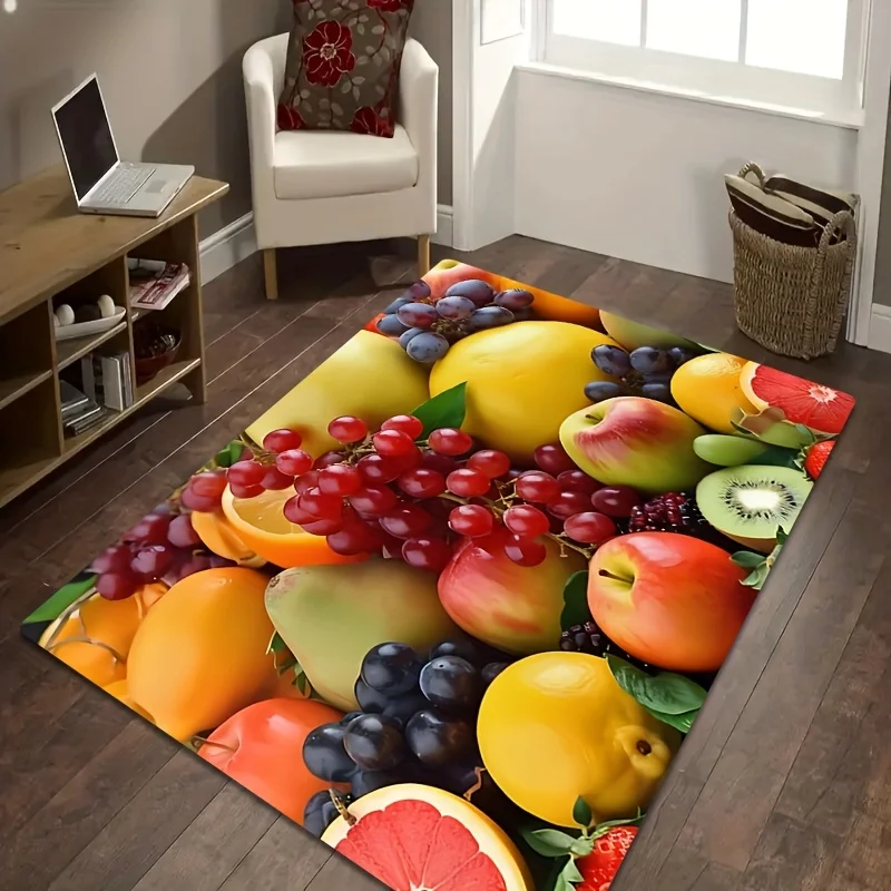 Felpudo Fruit Paradise: diseño exuberante y vibrante para una entrada fresca de la casa, perfecto para agregar un toque de la naturaleza en interiores