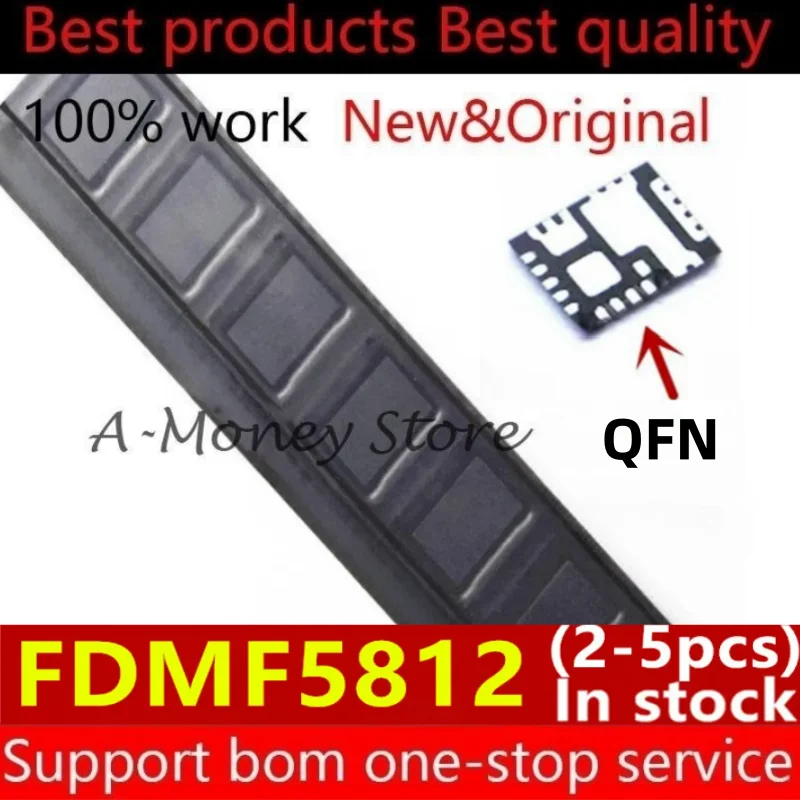 

(2-5pcs)FDMF 5812 FDMF5812 QFN-22