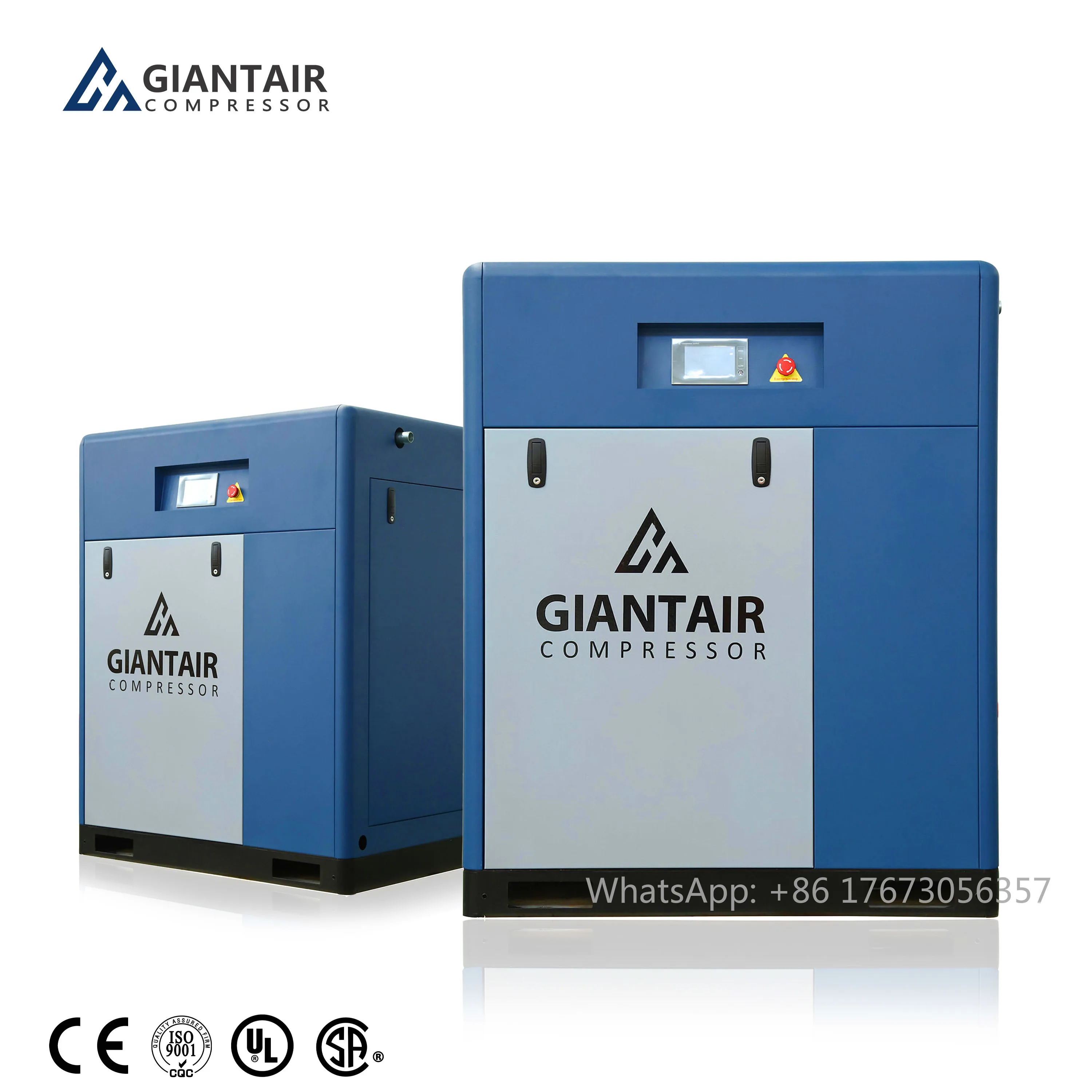 Giantair Air Compressors 50Hp 37Kw 220v 380v Factory Direct Selling High Pressure Belt Drive Screw Air Compressor For Industrial