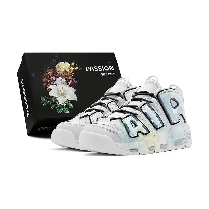 【Customize】Nike Air More Uptempo Vintage Basketball Shoes Men Sneakers shoes FB3021-001