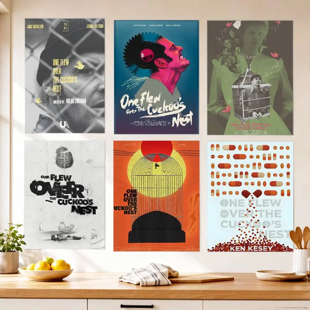 drama o-one flew over the cuckoos nest Poster canvas HD aesthetic Printing Paper Wall Art for Living Room Bar fashion Home Decor