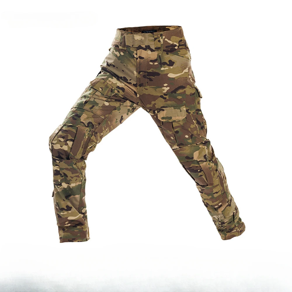 

G2 Frog Pants Men's Summer American Camouflage Outdoor Training Suit Knee Protection Pants Wear-resistant Tactical Pants