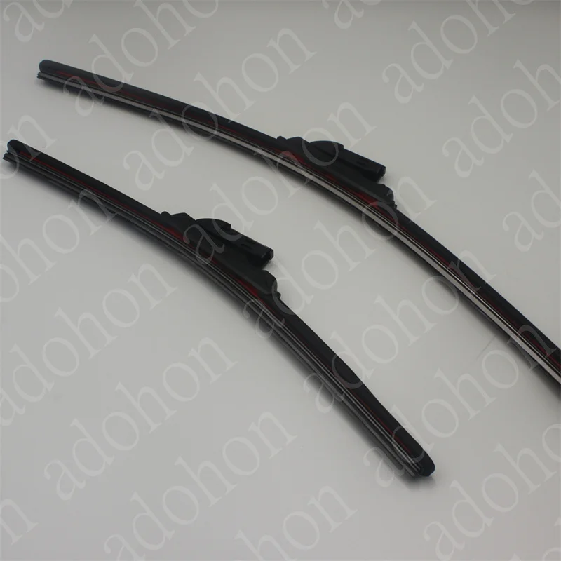 For VW Volkswagen UP Hatchback BL1 BL2 122 121 2011 2012 2015 2017 2018 2019 2020 2022 THREE Rubber Windshield Wiper Blades