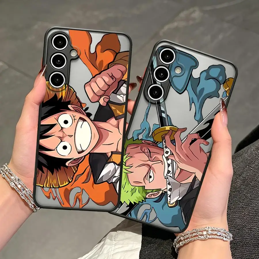 One Pieces Monkey D Luffys Case for Samsung Galaxy A53 A54 A52S A72 A56 A55 A35 A17 A52 A14 A23 A73 A33 A16 A15 A34 A36 Phone