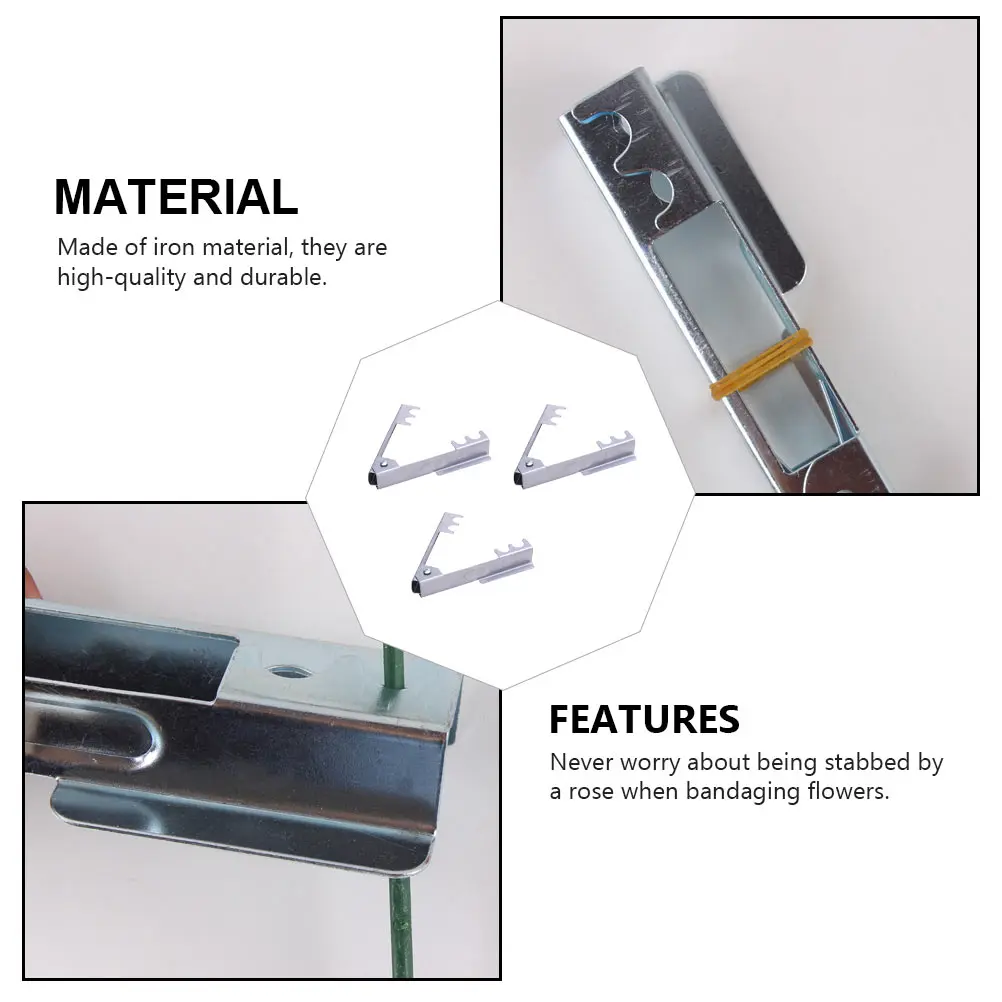 

3pcs Rose Thorn Strippers Iron Flower Shop Tools Floral Stem Remover Dethornizer Pliers Pruning Garden Accessories