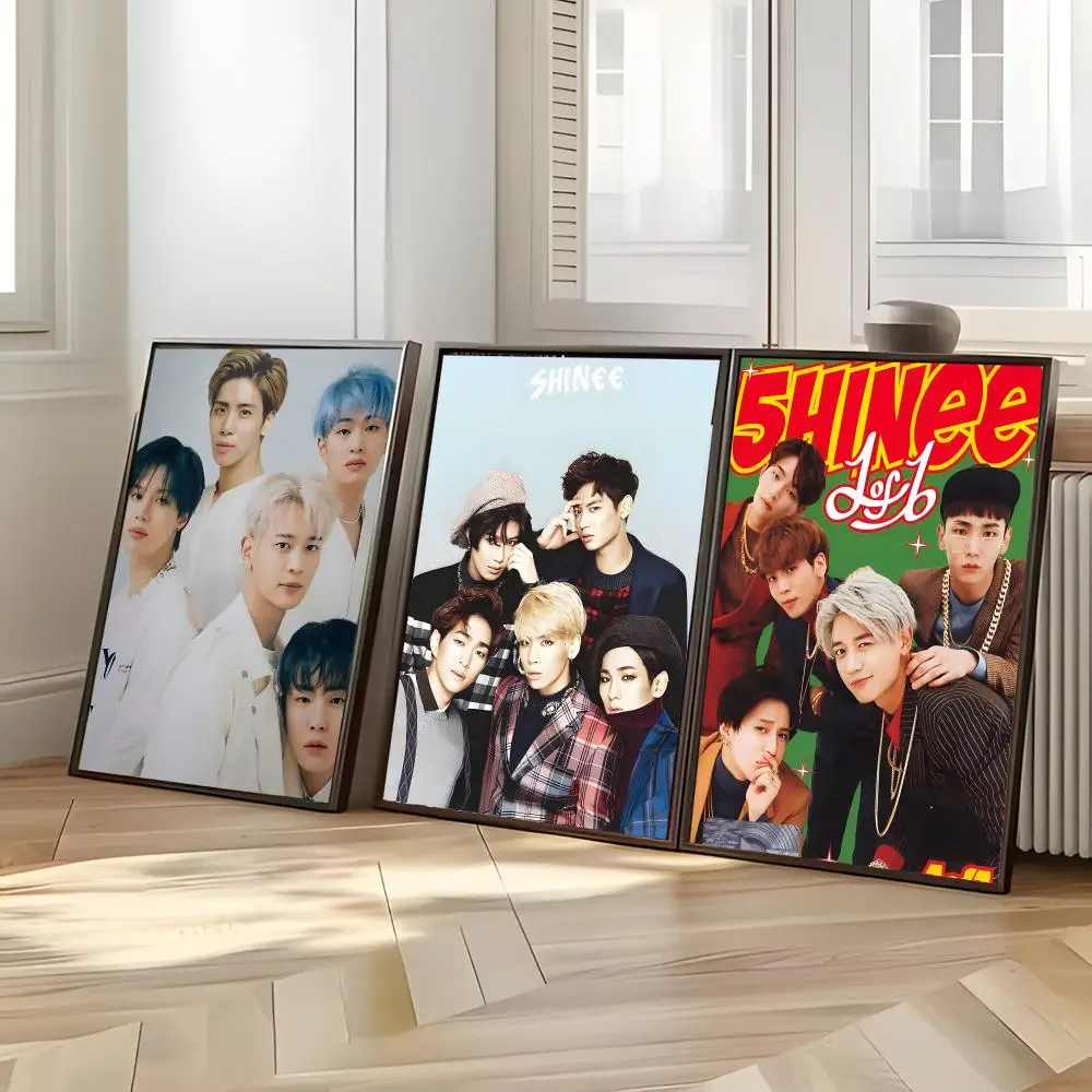 Kpop Group S-SHINee Poster Distinct Home Decor Concepts Chic Indoor Art Pieces