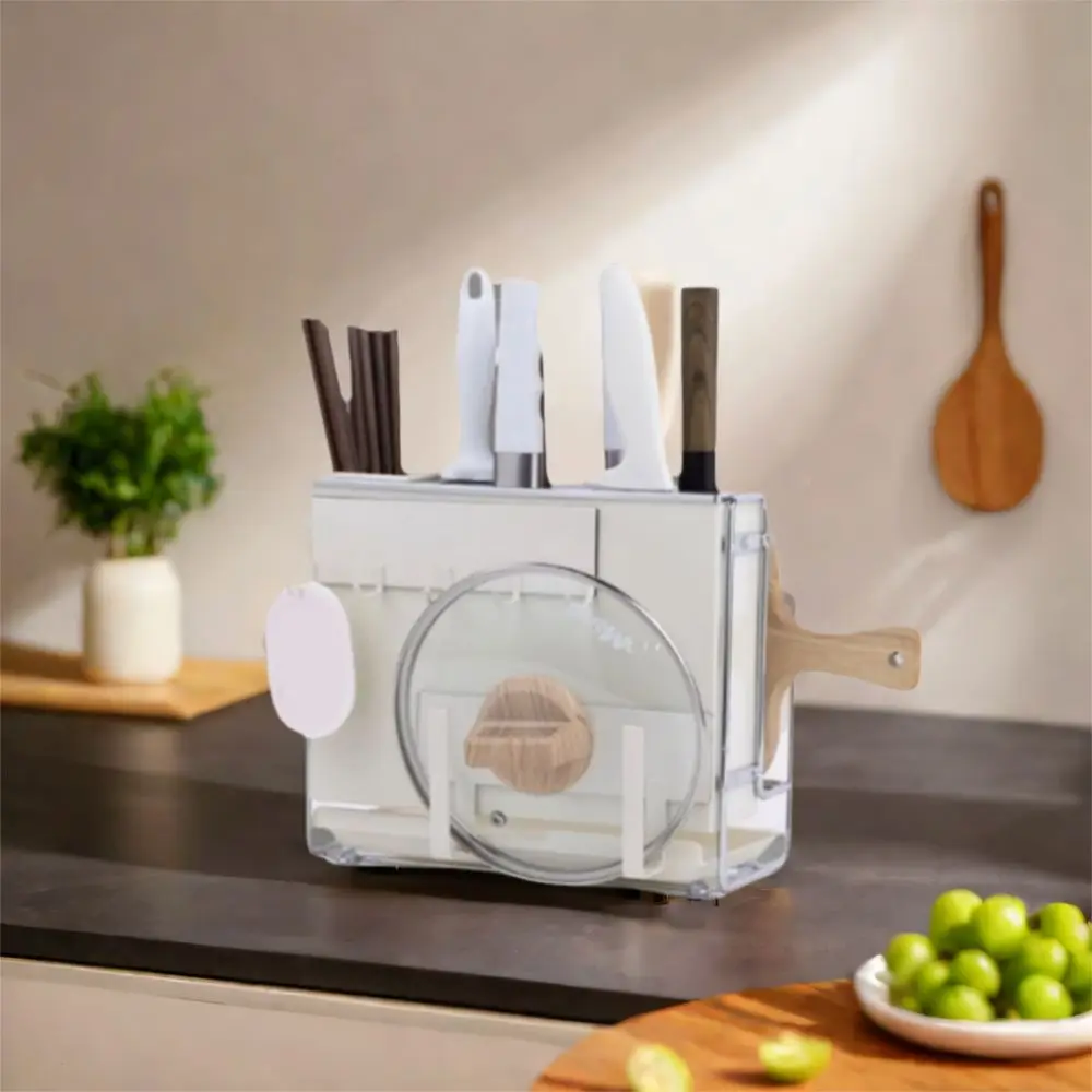 

Carbon Steel Kitchen Cutter Rack Rust-proof Large Capacity Cutting Board Storage Rack Moisture-proof Space Saving