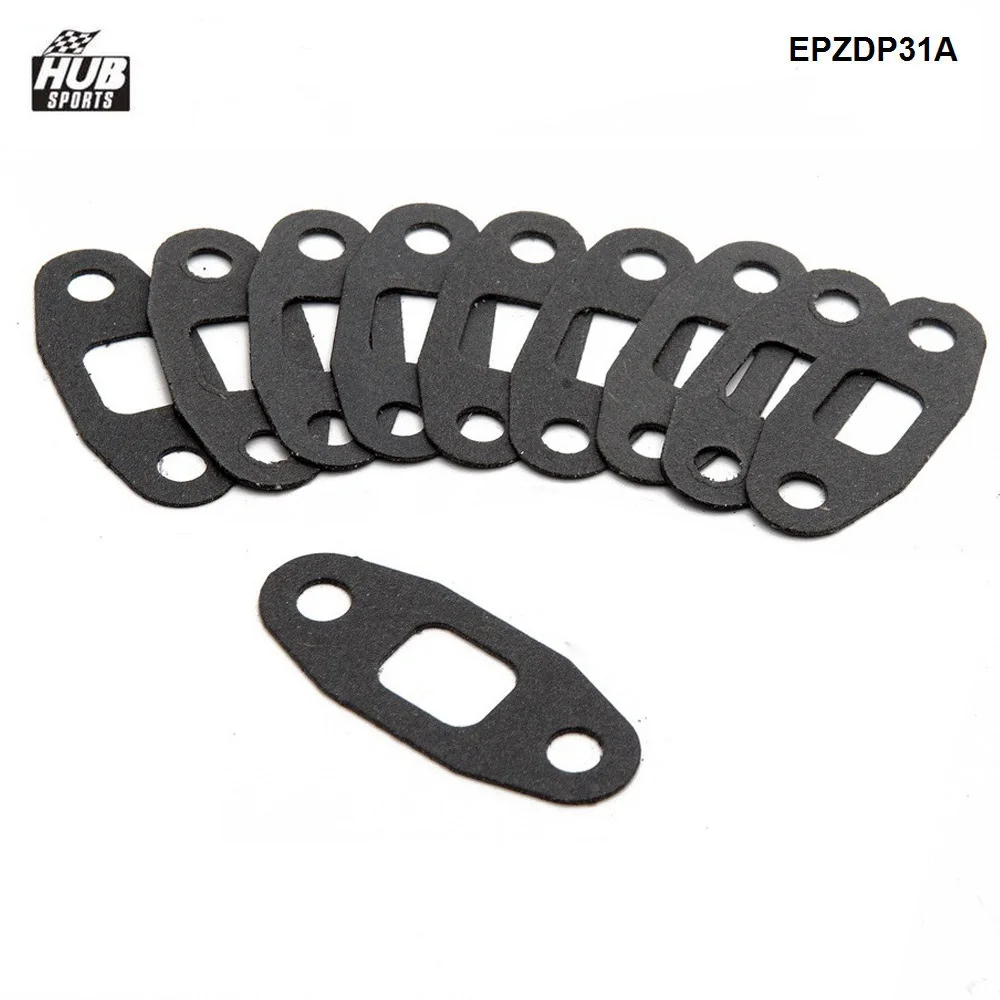 HUB กีฬา 10 ชิ้น/ล็อต Universal Turbo น้ํามันหน้าแปลนปะเก็นชุดสําหรับ T3 T4 GT32 GT37 GT40 EPZDP31A