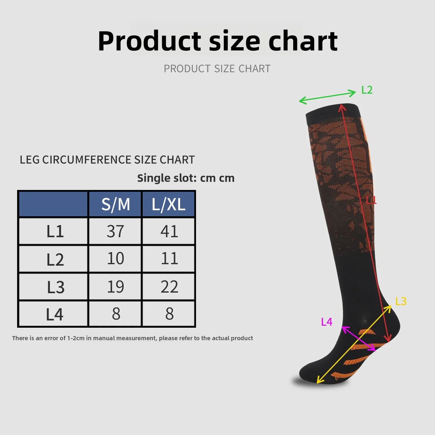 زوج واحد من الجوارب الرياضية الضاغطة للنساء والرجال - جوارب دعم ربلة الساق لتشغيل الممرضات والطيران والدورة الدموية الرياضية