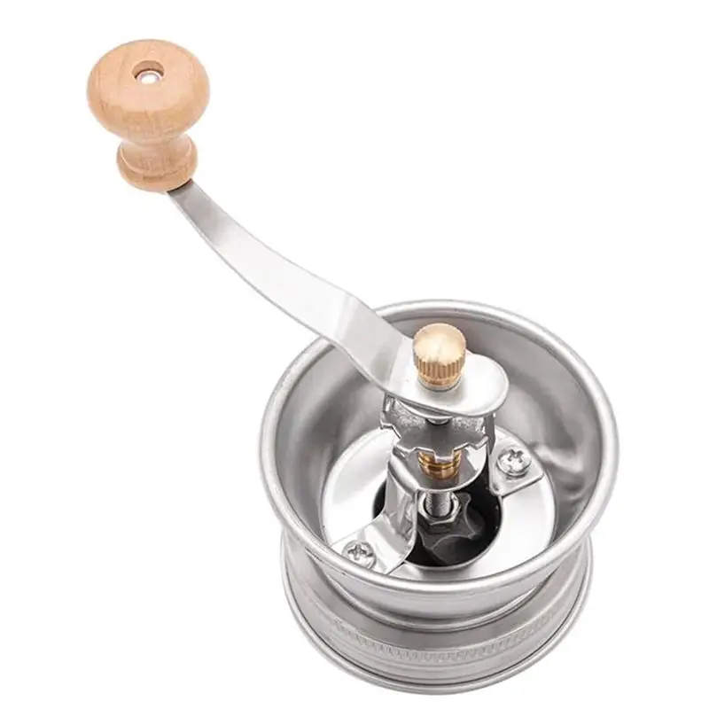 A67P-Mason Jar Coffee Grinder, Manual Coffee Grinder Lid Attachment For Mouth Mason Jars, Stainless Steel Mason Jar Lid