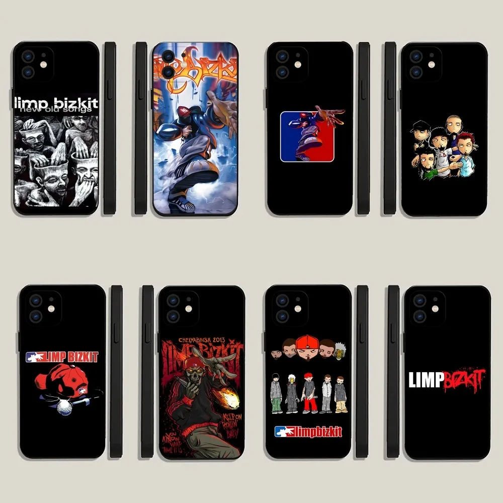 L-Limp Bizkit Phone Case For iPhone 15,14,13,12,11,Plus,Pro Max,XS,X,XR,SE,Mini,8,7 Soft Silicone Black Cover