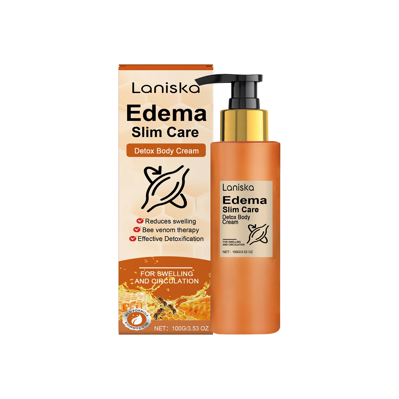 

Slim Care Detox Body Cream - Anti-Swelling & Circulation Boosting Cream with Bee Venom Therapy