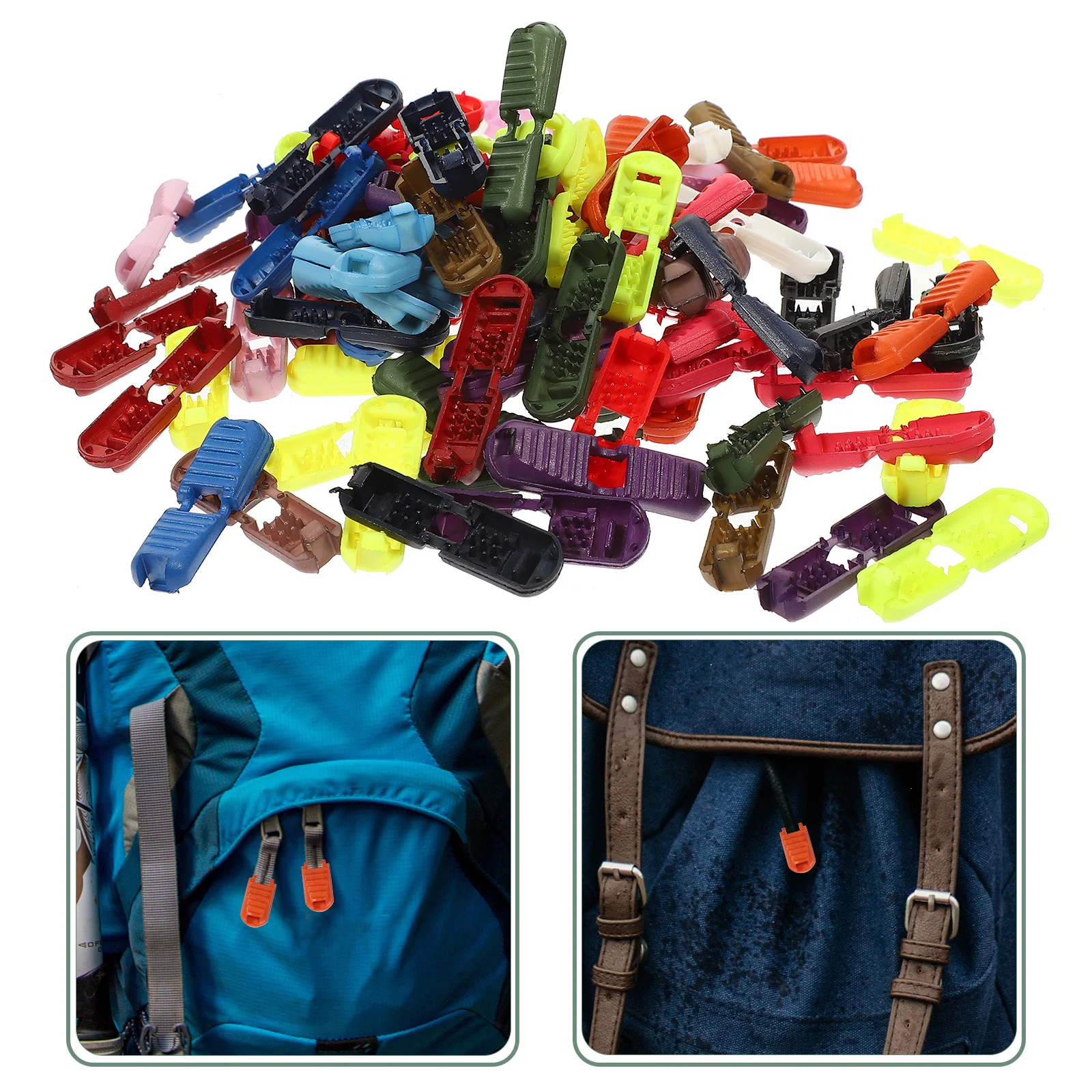 

100Pcs Plastic Adjustable Rope Cord Locks Cord Stoppers for Drawstrings Clothes Lanyards DIY Stopper Replacement