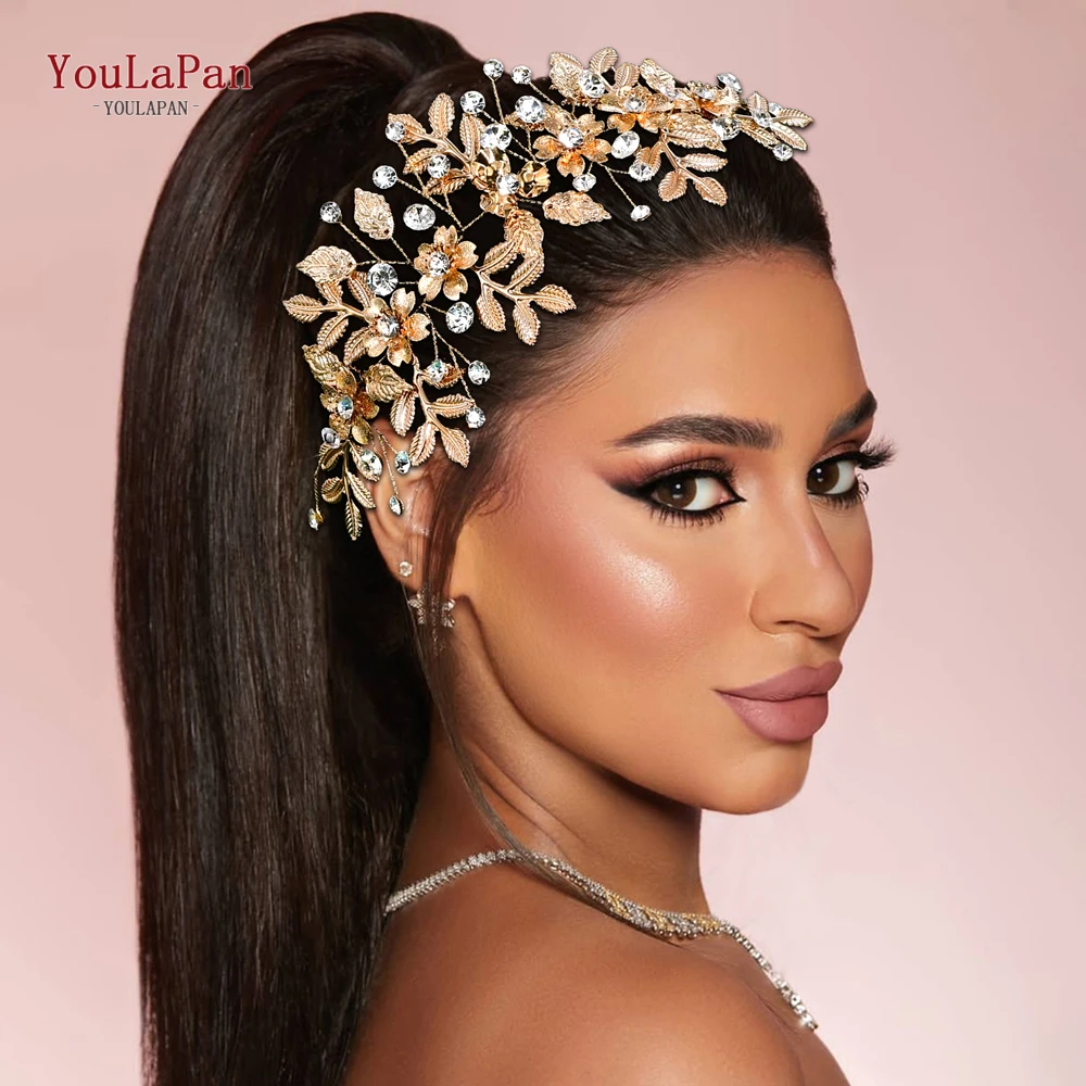 

YouLaPan Wedding Alloy Comb Bridal Rrhinestone Hair Accessories Women Banquet Celebration Headwear Fashion Hair Jewelry HP843