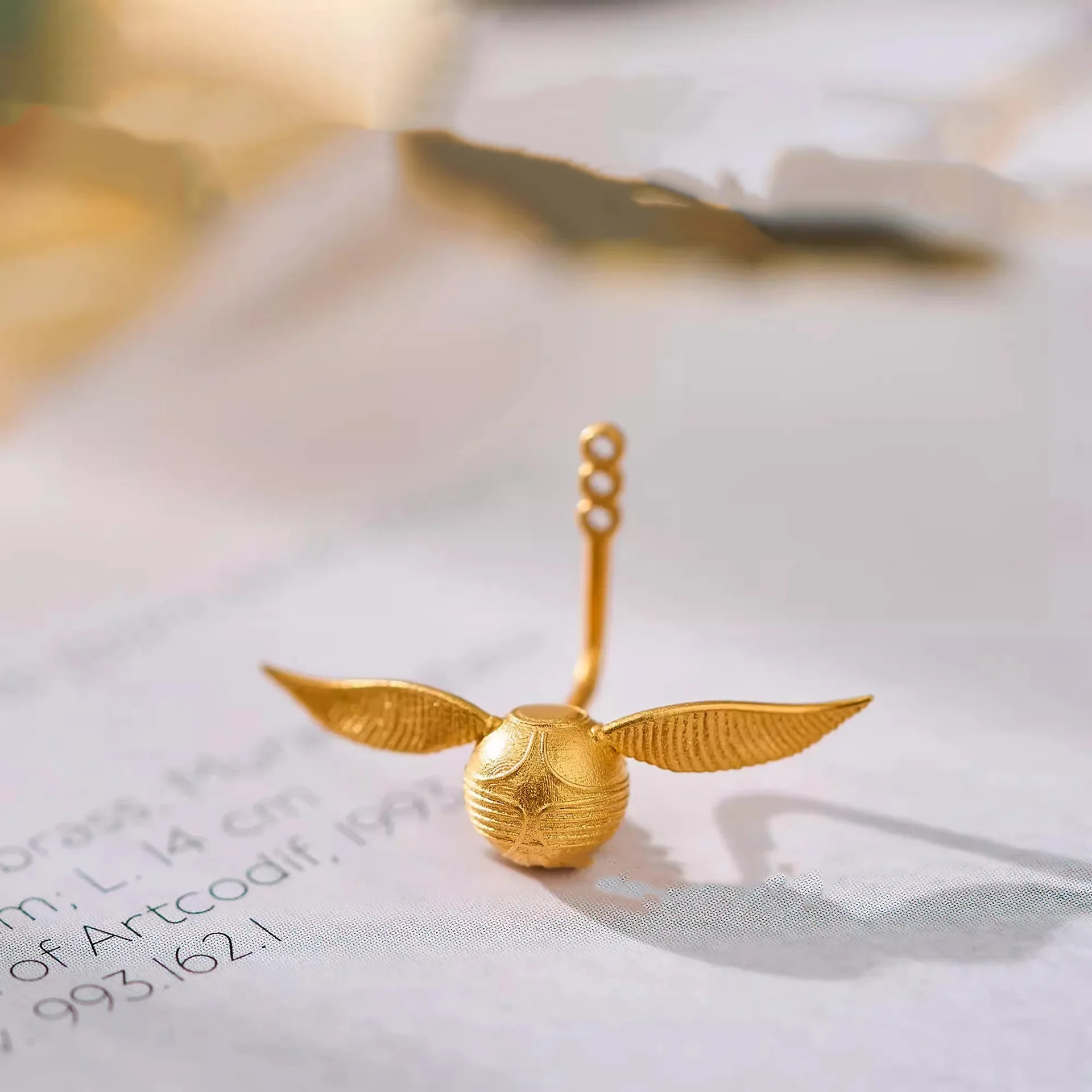 Harry Potter Golden Snitch Earrings Movie Peripheral Toys Hogwarts Hermione Ron Malfoy Vintage Earring Valentine's Day Gift