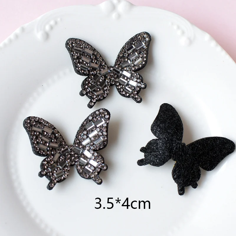 10 шт., блестящая черная бабоч – обзор и цена Resin Art Earrings Material