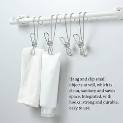 Hanging Pin Moisture-proof Clothes Pegs Laundry Clip Waterproof Clothespins Storage for Household Bathroom Balcony