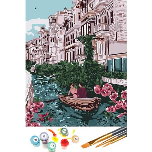 Tabdiko Painting By Numbers Hobby Set Date Yalı 40x50 cm