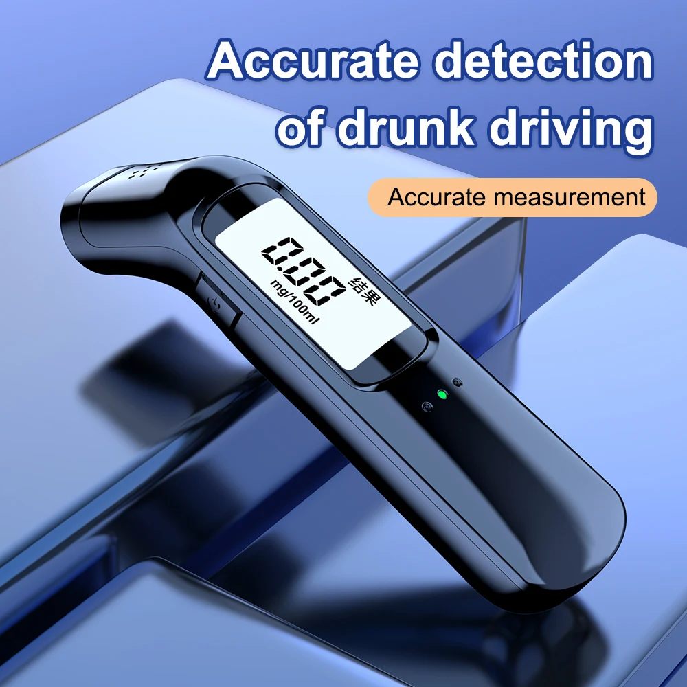 Portable Non-Contact Alcohol Tester with LED Screen Display Alcoholmeter Alcohol Tester Accuracy Breathalyzer Diagnostic Tool