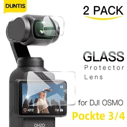 Vetro temperato per DJI OSMO Pocket 3 Accessori Protezione per lenti + Pellicola protettiva in vetro antigraffio per DJI Pocket3