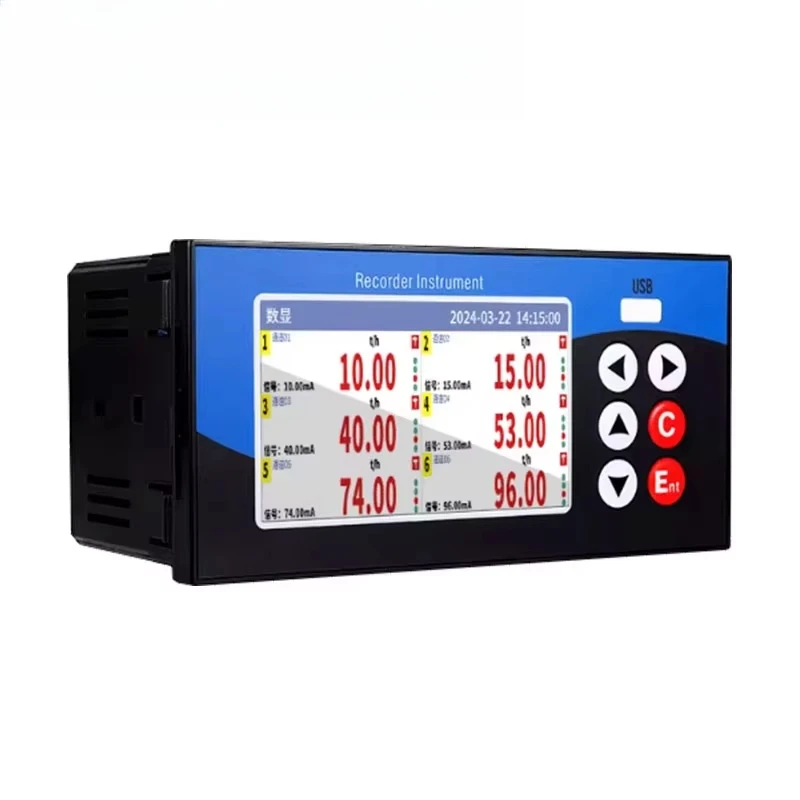 Intelligent Color Display Precision Data and Trend Icon Recorder, Digital Panel bar Graph and Curve Graph Display Device