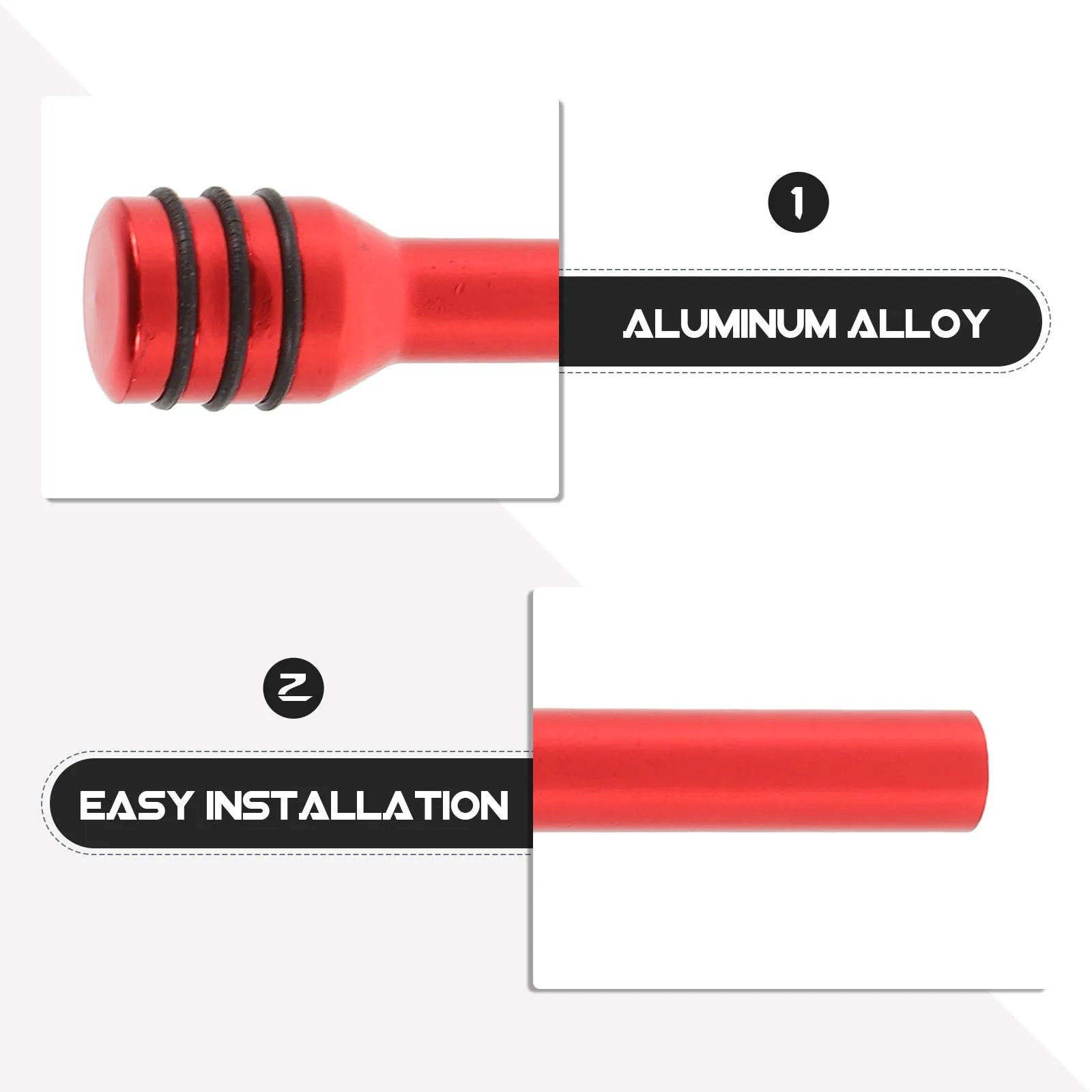 2pcs Aluminum Alloy Car Door Lock Pull Pins – Universal Interior Replacement Knobs for Auto Door Locks