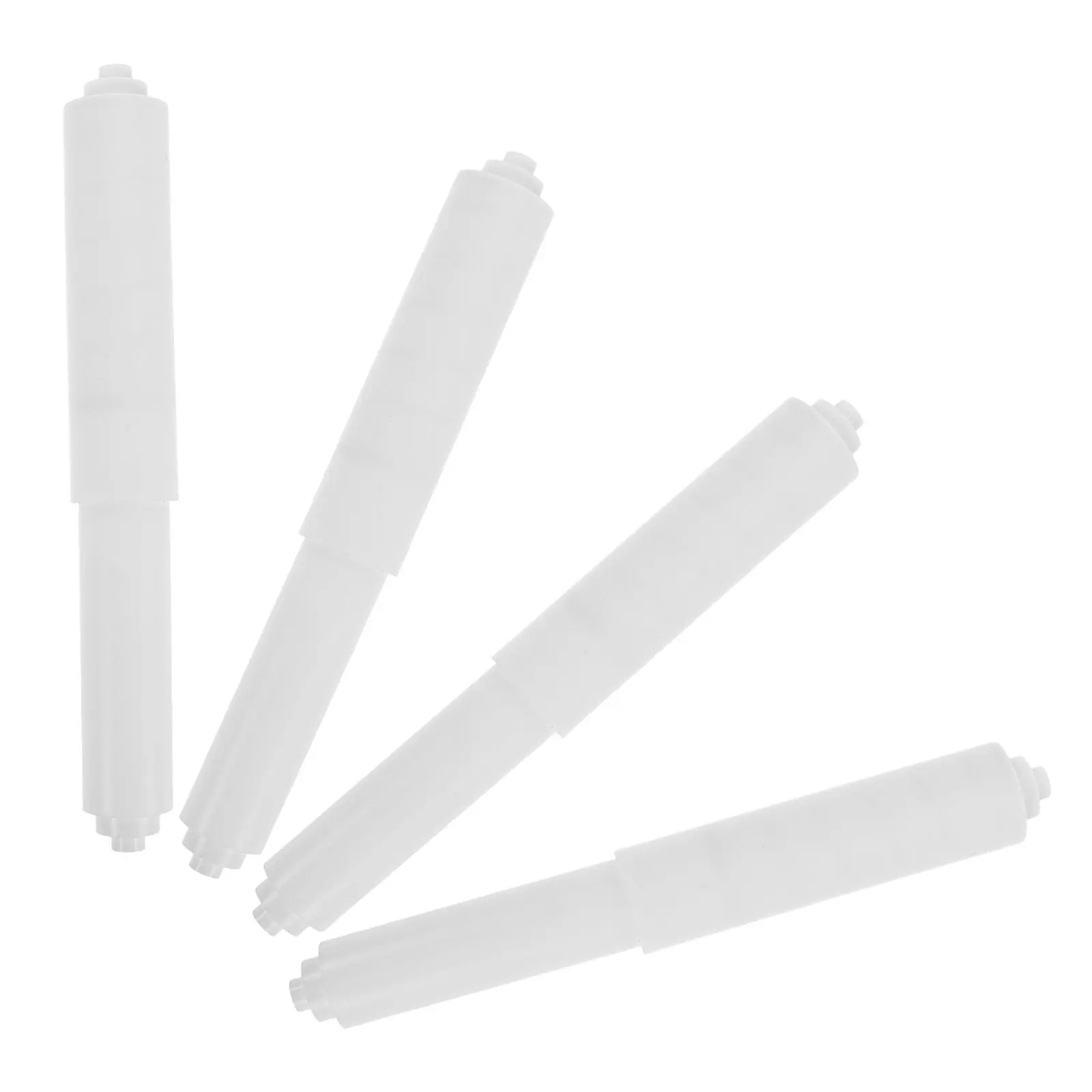 

4Pcs Toilet Paper Holder Spindle Insert Spring Loaded 116-177Mm Universal Plastic Roller for Bathroom Restroom Office Tissue
