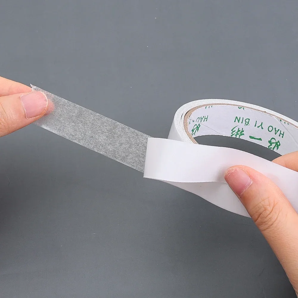 8m Super Long Double Sided Adhesive Tape White Super Strong Adhesive Cotton Tapes Stickers School Supplies 5/8/10/15/18/20/30mm