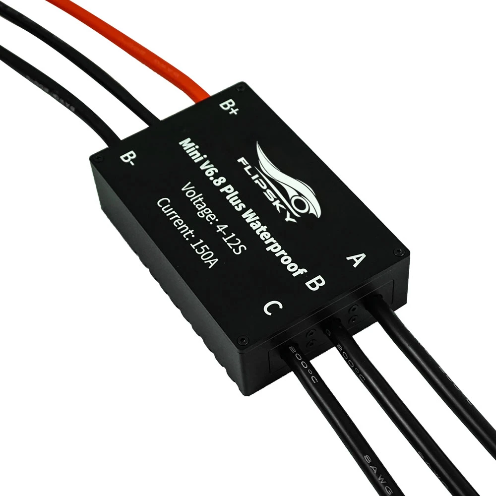 Flash Deals Flipsky IP68 Waterproof ESC Electronic Speed Controller Mini FSESC6.8 Plus Based on VESC6 150A for Efoil Ejet / Boat