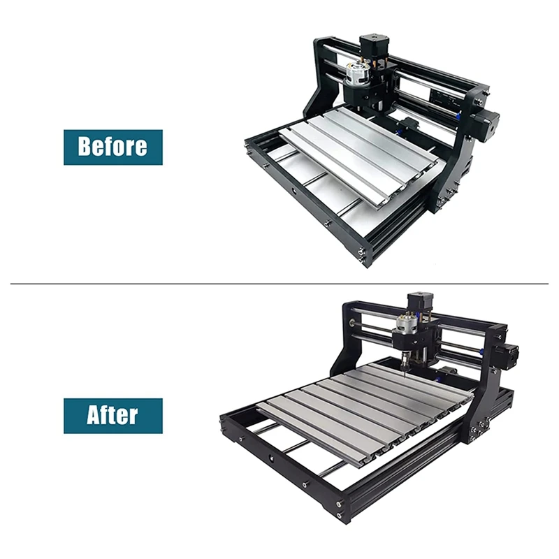 T-Slot Table 3040 Extension Aluminum Spoilboard,Work With 3018 Y-Axis Extension Kit,Compatible With Most 3018 CNC Series