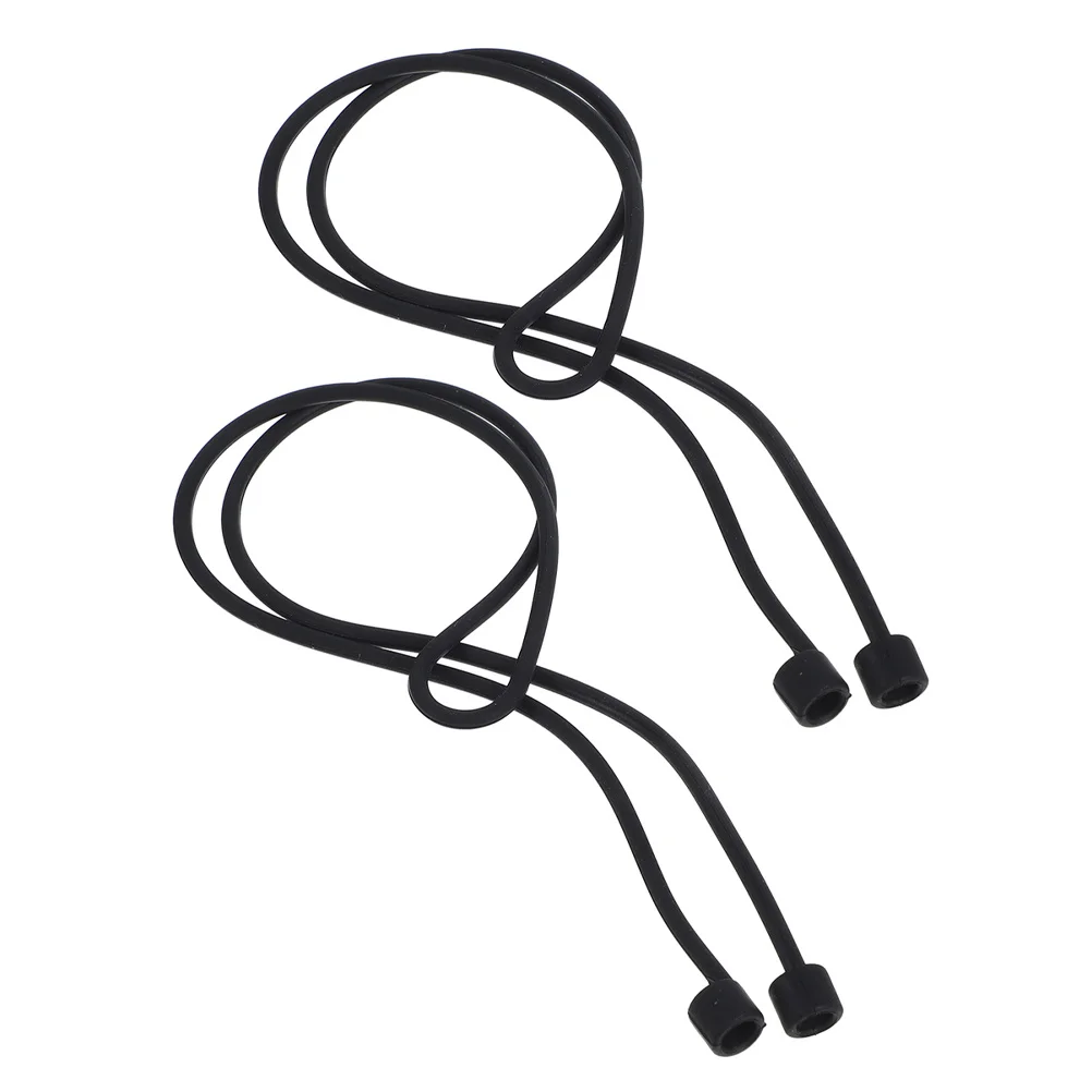 

2Pcs Silicone Earphone Anti-Loss Strap Lanyard Flexible Earbuds Cord Removable Earbud Holder Accessories Earbuds Lanyard