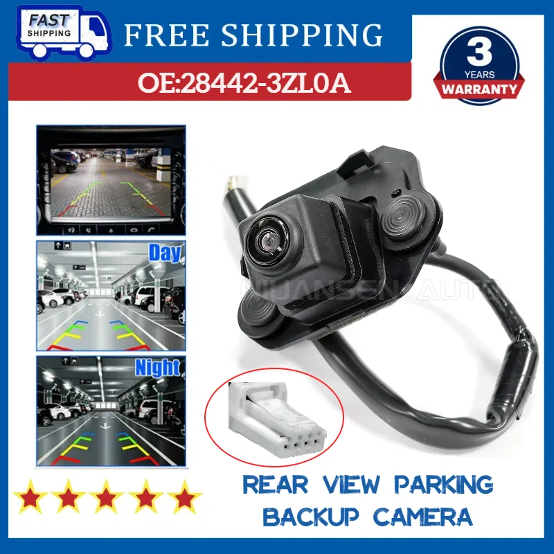 28442-3ZL0A Car Rear View Reversing Parking Assist Backup Camera Assembly For Nissan Pulsar C13 1.2 16V 2015 2016 284423ZL0A