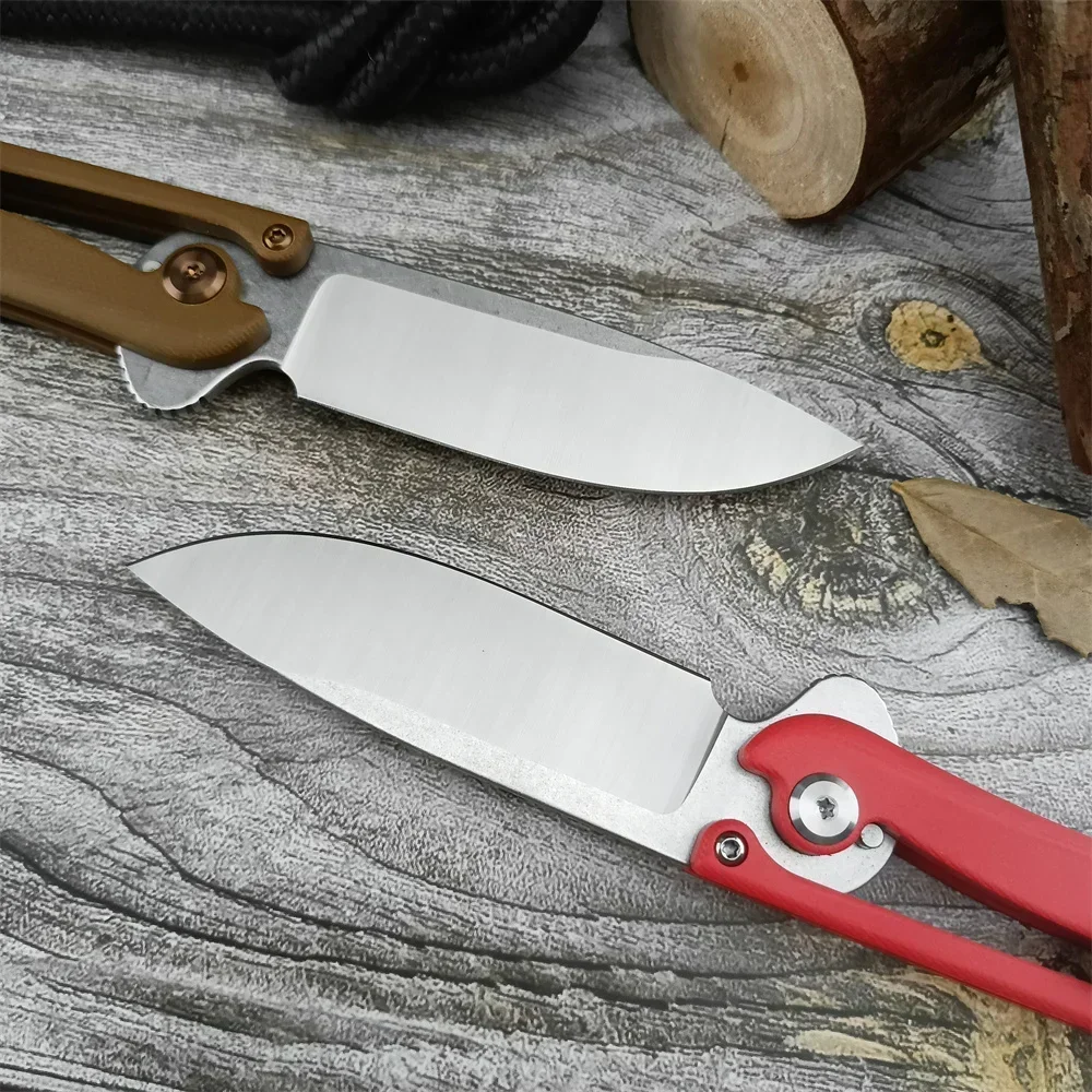 High Quality HUAAO GC04 Folding Pocket Knife D2 Blade G10 Handle EDC Outdoor Survival Camping Hiking Hunting Cutting Tools