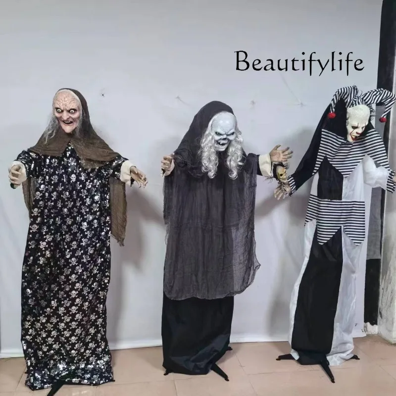 

Brand new large-scale witch-themed human-sensing party decoration scene layou