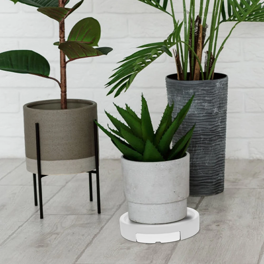 

Hidden Flower Pot Tray Movable Flowerpot Holder Stand Outer Diameter Wheel Stands Plastic Gardening Indoor Plants