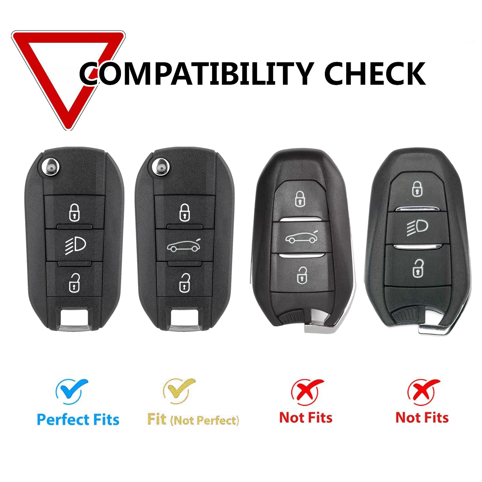 Carbon Car Key Cover Case Shell Remote Smart Key Fob For Peugeot 208 2008 308 3008 508 408 307 4008 for Citroen C3 C4 C5 C6 C8