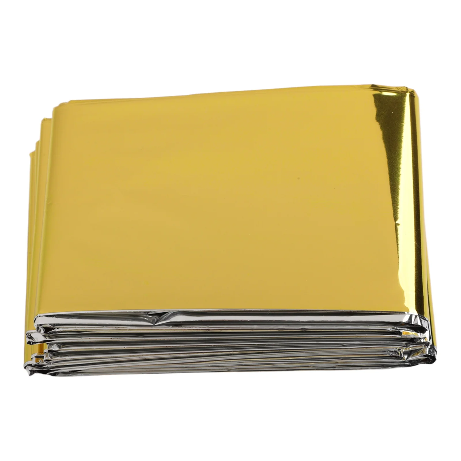 Portable Thermal Blanket Aluminum Foil Waterproof Windproof Multifunctional Reflective Signal Camping Gear 130x210cm