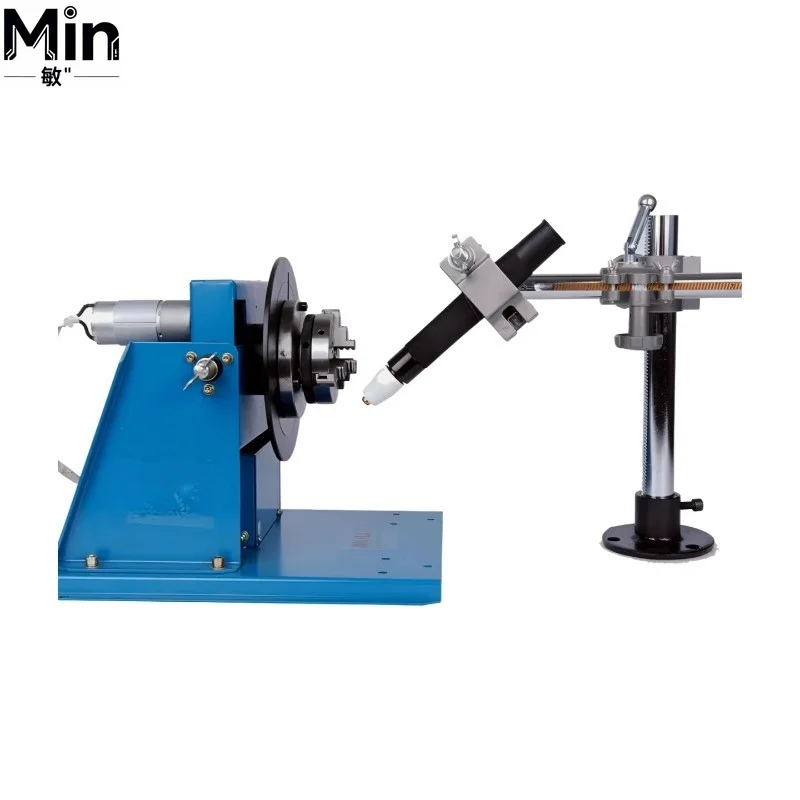 BY-10 10kg Rotary Welding Positioner Turntable With Mini Chuck Torch Stand for Round Workpiece Pipe Welding Industrial