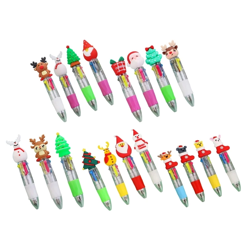 Mini Multicolor Ballpoint Pen 10-in-1 Retractable Ballpoint Pen for Kid Reward